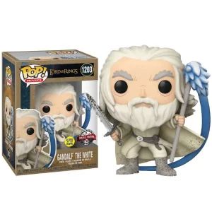 Funko POP! The Lord of the Rings - Gandalf the white w:Sword & Staff 1203 GITD - Special Edition
