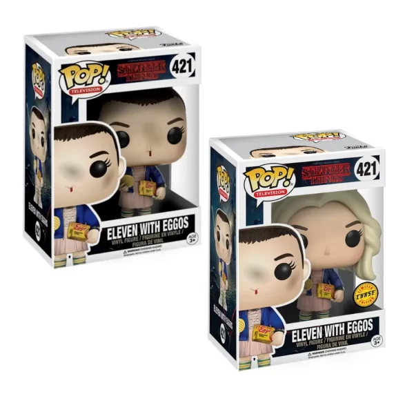 Funko POP! Stranger Things - Eleven w/Eggos 421 Chase Bundle