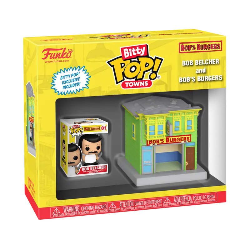 Bitty Pop! Towns Bob Belcher and Bob's Burgers