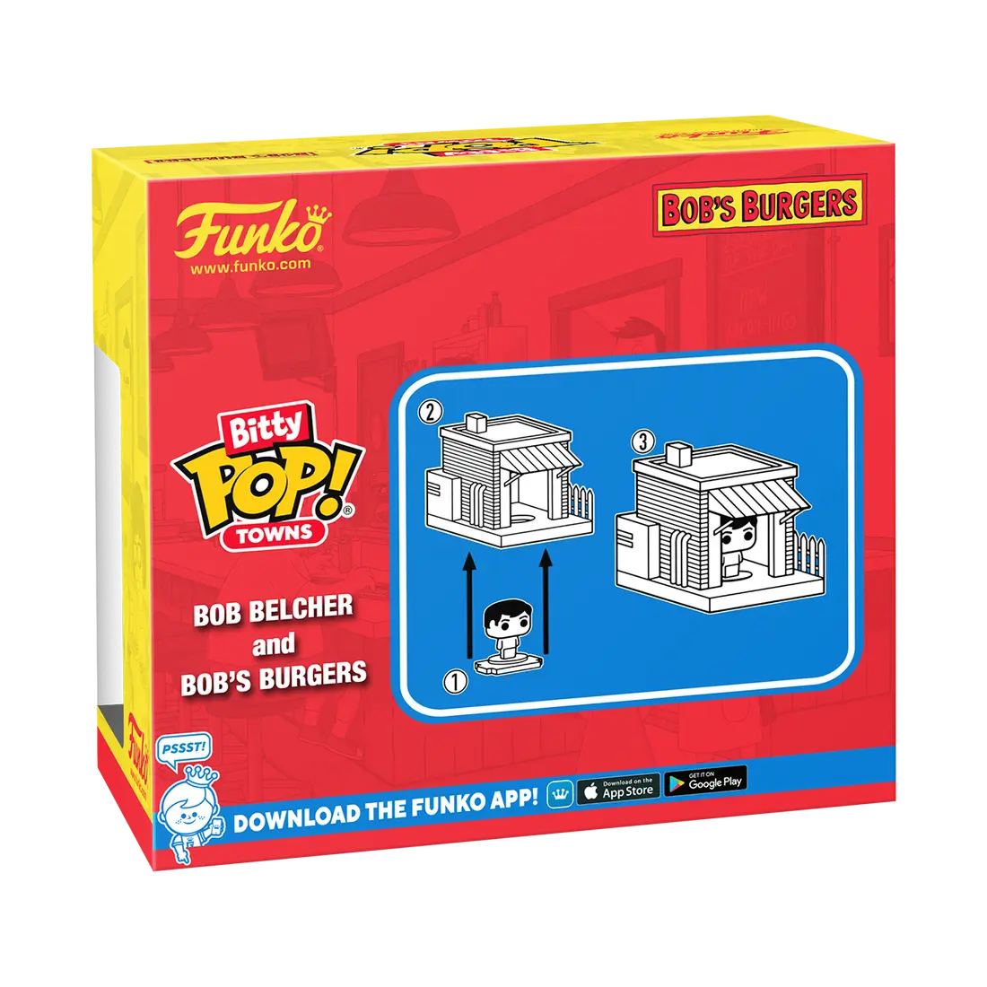 Funko Pop! Bitty Town: Bob’s Burgers - Bob Belcher and Bob’s Burgers – Bild 4