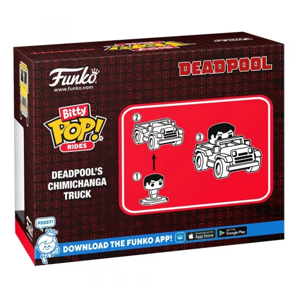 Funko Pop! Bitty Ride: Deadpool - Deadpool and Chimichanga Truck – Bild 4