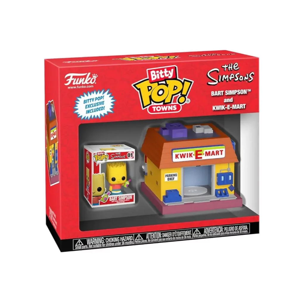 Funko Pop! Bitty Town- Simpsons - Bart Simpson and Kwik-E-Mart