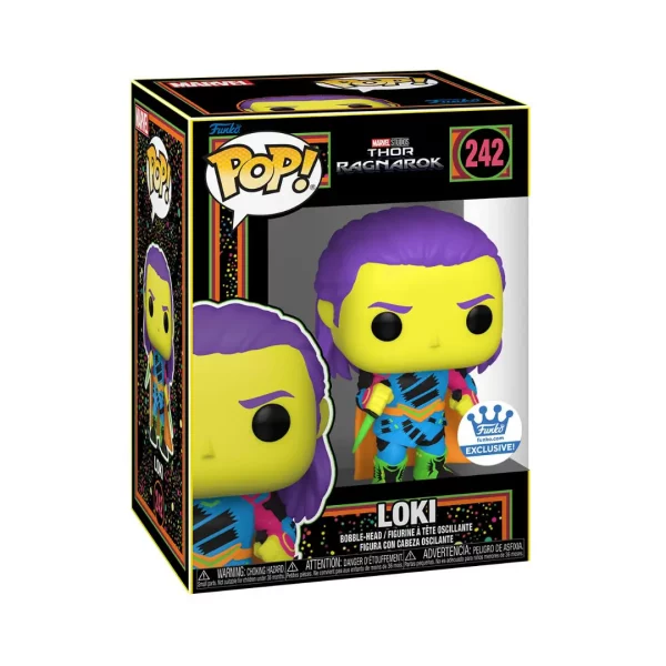 Funko POP! Marvel: Thor Ragnarok - Loki 242 (Blacklight) - Funko Exclusive – Bild 3