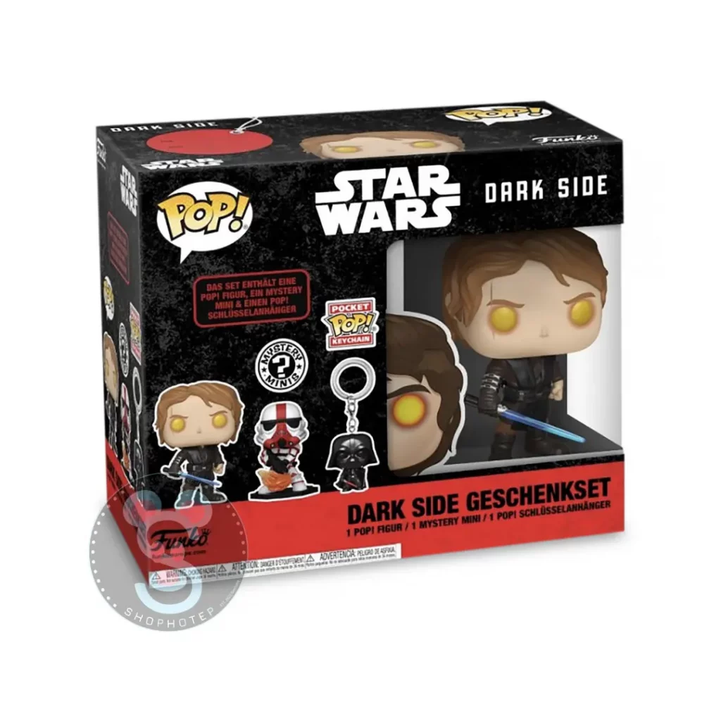Star Wars Exclusive Box - DARK SIDE Gift Set - POP Anakin - Keychain - Mystery Mini