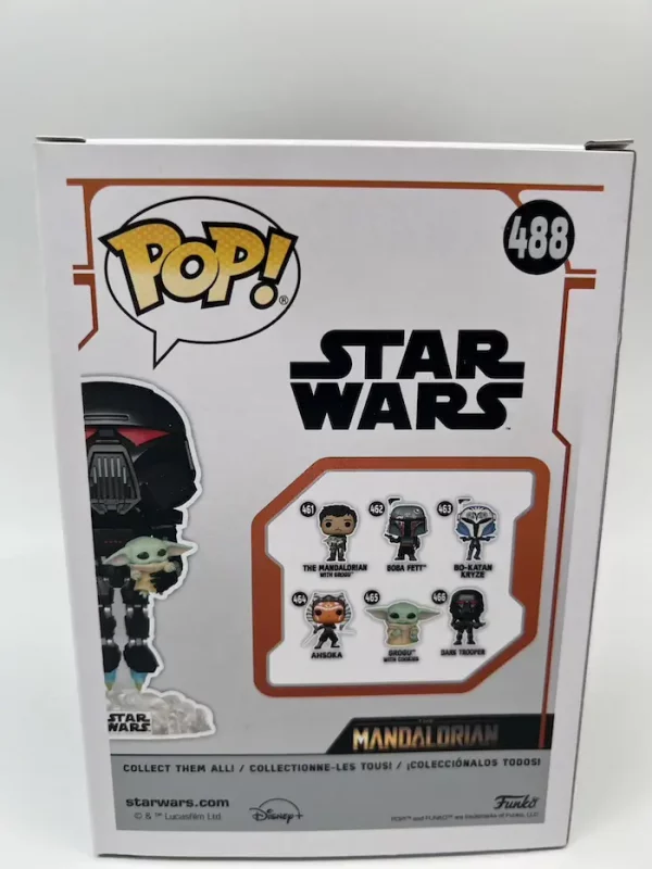 Funko POP! Star Wars: The Mandalorian - Dark Trooper (w/Grogu) 488 [beschädigt] – Bild 3