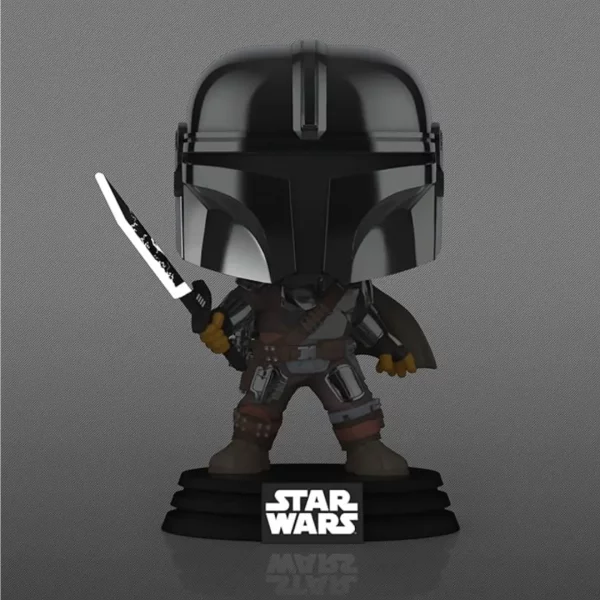 Funko POP! Star Wars: The Mandalorian - The Mandalorian w/Dark Saber 491 glows in the Dark / Special Edition – Bild 4