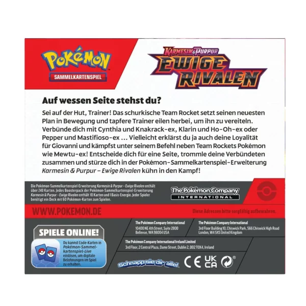 Pokémon Karmesin & Purpur- Ewige Rivalen Display *Deutsche Version*