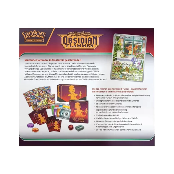 Pokémon Karmesin & Purpur: Obsidian Flammen Top Trainer Box *Deutsche Version* – Bild 2