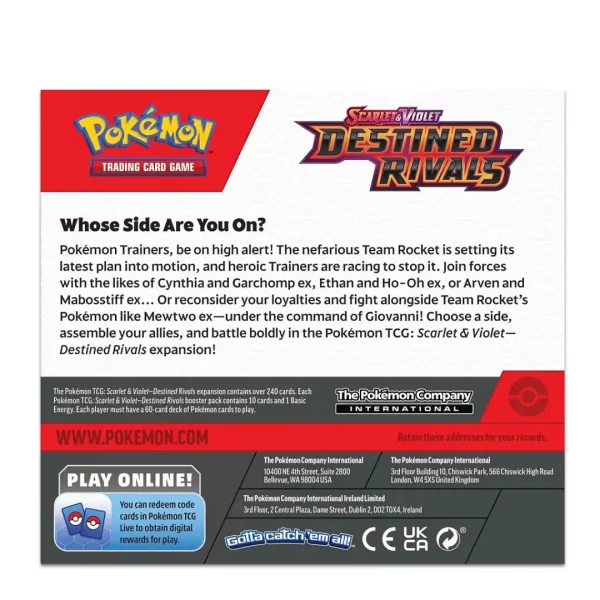 Pokémon Scarlet & Violet: Destined Rivals Display *Englische Version* – Bild 3