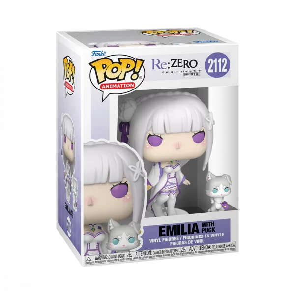 Funko POP! Re:ZERO - Emilia w/ Puck 2112 – Bild 2