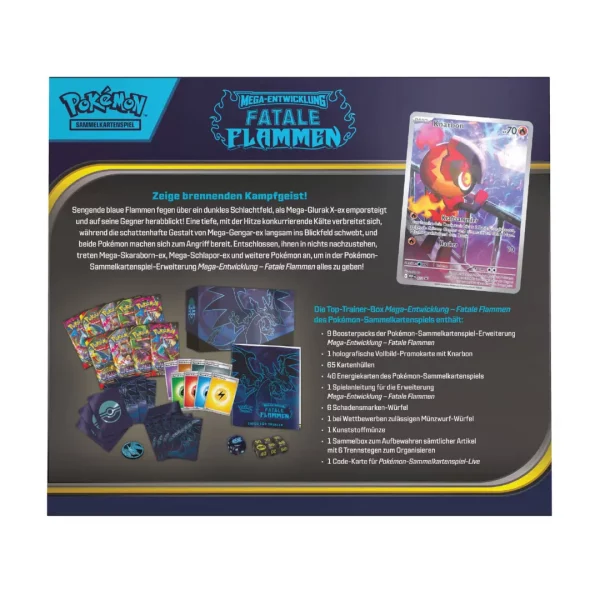 Pokémon: Mega Entwicklung - Fatale Flammen Top Trainer Box *Deutsche Version* – Bild 2