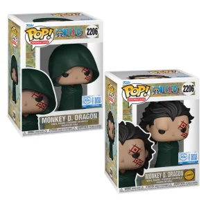 Funko POP! One Piece - Monkey D. Dragon 2206 Special Edition Chase Bundle