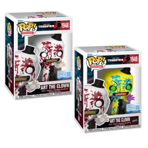 Funko POP! Terrifier - Art the Clown w:Knife (bloody) 1948 Chase Bundle Special Edition