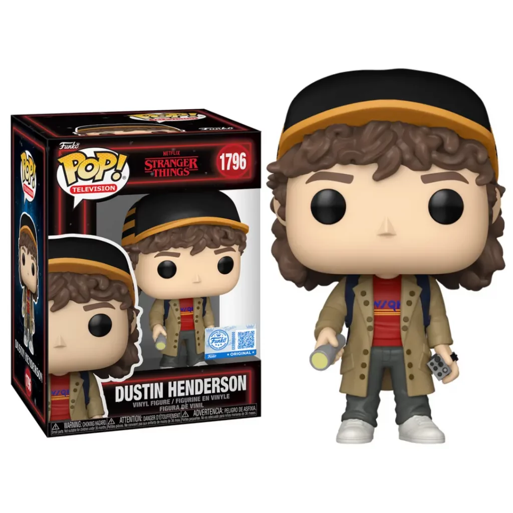 Funko POP! Stranger Things - Dustin Henderson (w/Flashlight) 1796 Special Edition