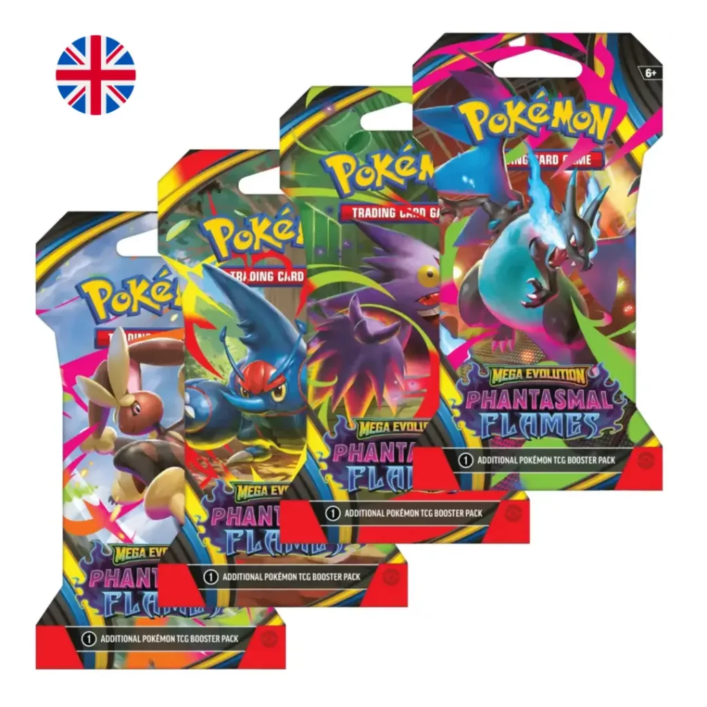 Pokémon: Mega Evolution - Phantasmal Flames Sleeved Booster *Englische Version*Pokémon: Mega Evolution - Phantasmal Flames Sleeved Booster *Englische Version*