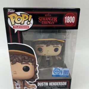 Funko POP! Stranger Things - Dustin Henderson (Battle Damage) 1800 Special Edition [beschädigt]