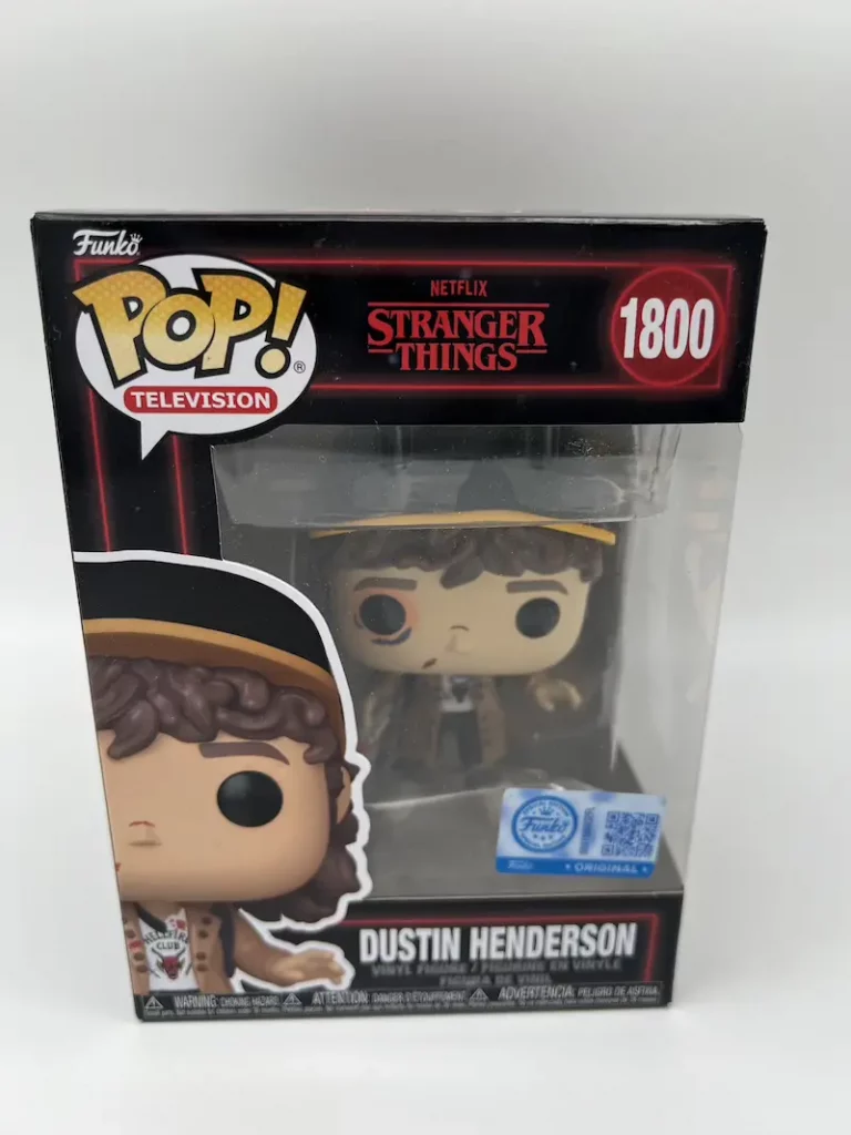 Funko POP! Stranger Things - Dustin Henderson (Battle Damage) 1800 Special Edition [beschädigt]