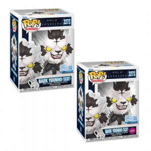 Funko POP! Solo Leveling - Baek Yoonho (Silver Mane) 2273 Special Edition Chase Bundle