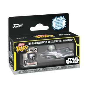 Funko Bitty Pop! Rides The Mandalorian in N1 Starfighter (with Grogu)
